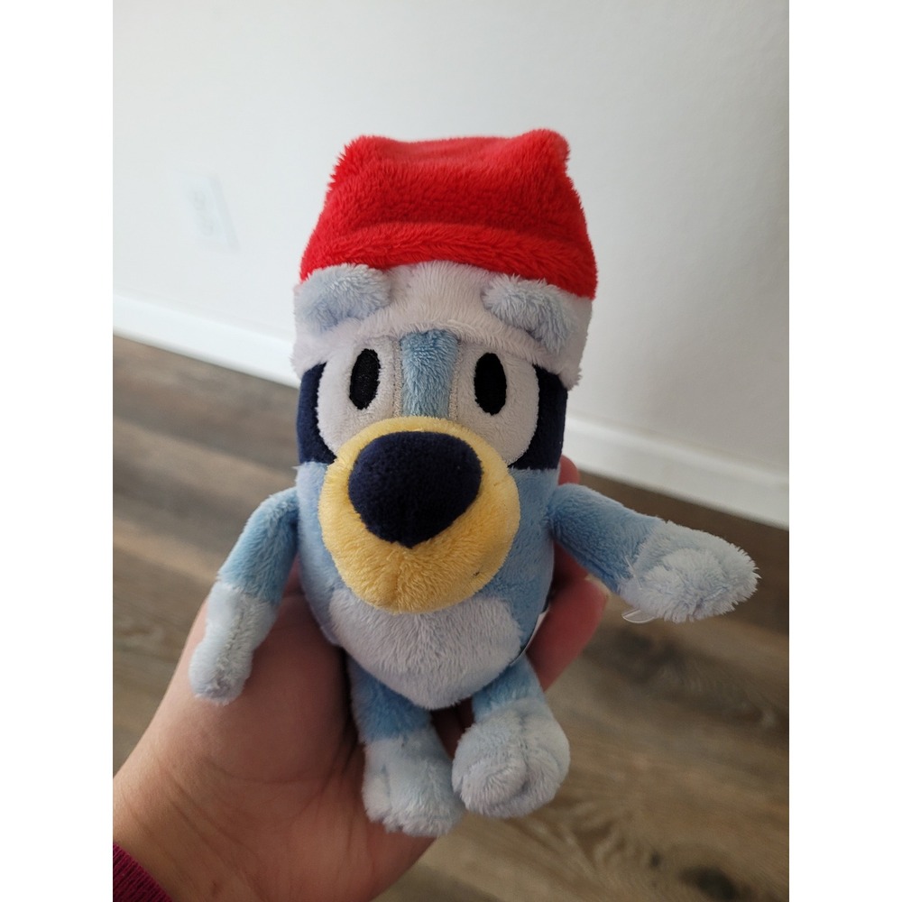 Bluey Christmas Plush Clip On Santa Hat‎ Heeler Holiday Bag Charm 5 inch #5